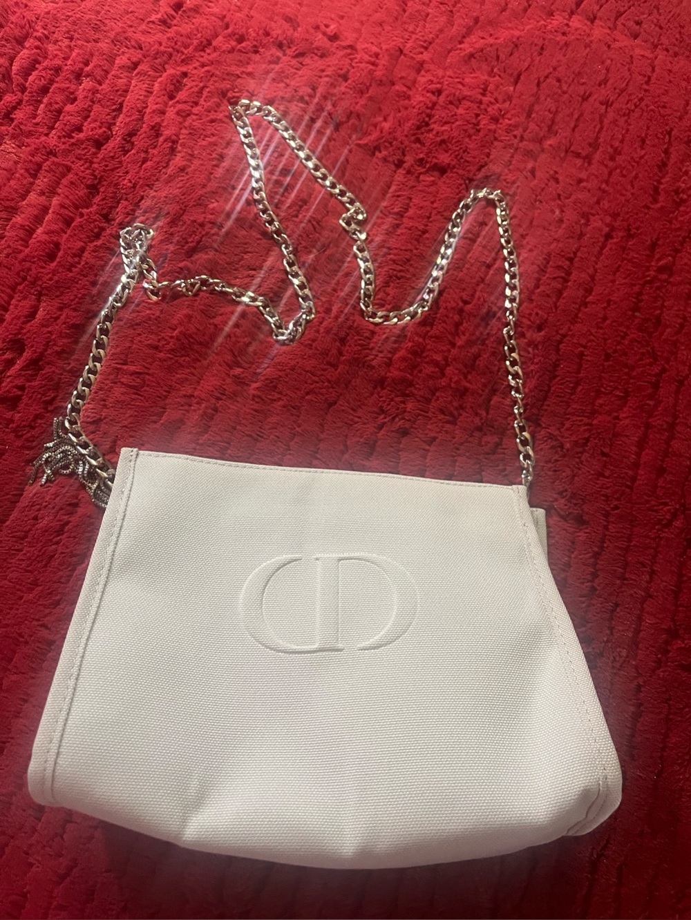 Dior Beaute off white handbag with detachable shoulder strap. NWOT - Picture 6 of 7